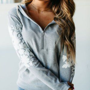 Ampersand Avenue HalfZip Hoodie - Magnolia